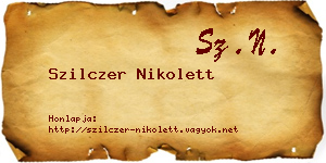 Szilczer Nikolett névjegykártya